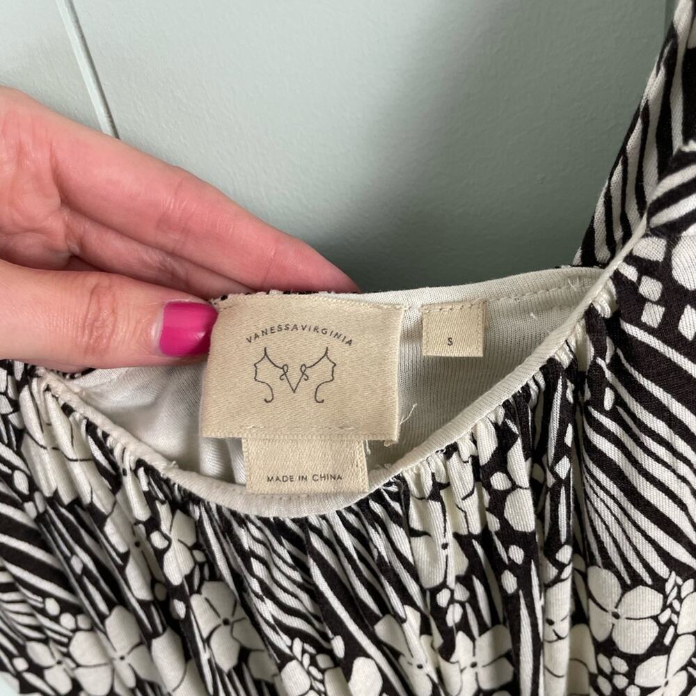 Anthropologie floral scoop neck top - Picture 3 of 8